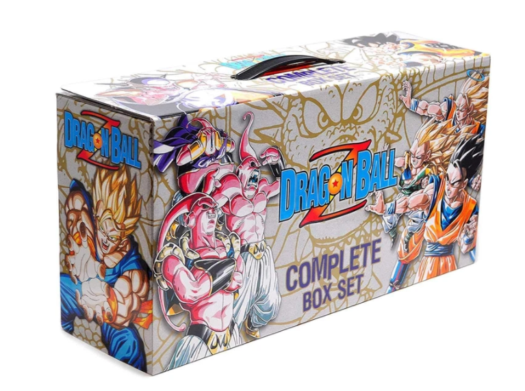 Dragon Ball Z action figure kit in suitcase packaging box