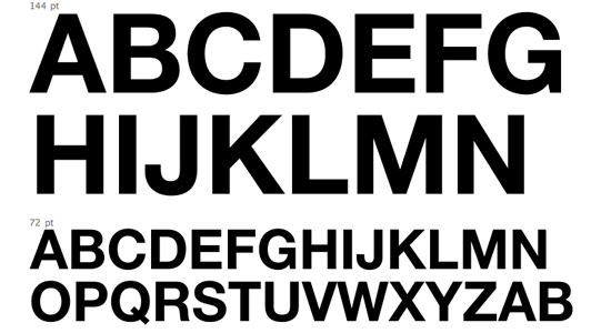 Helvetica Neue – BOLD