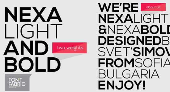  NEXA – Light font