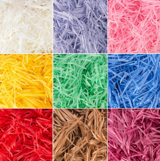 Versatile colors of lafite shredded grass for filling action figure packaging