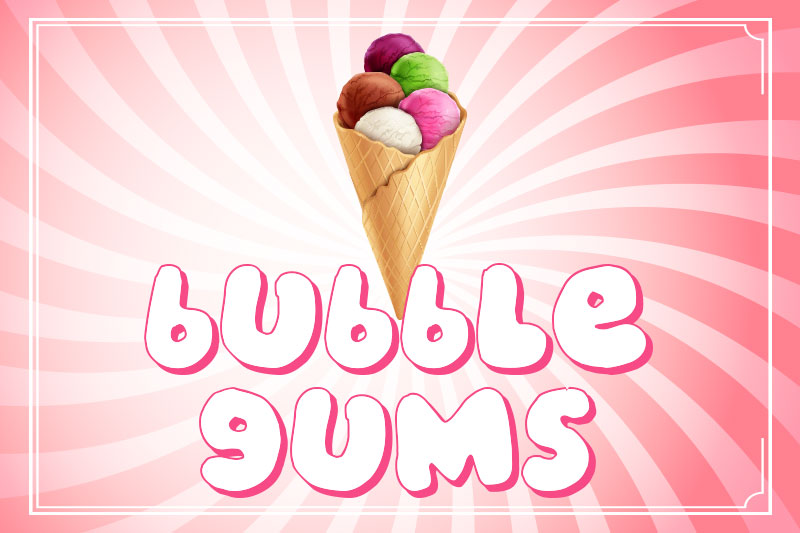 bubblegums-ice-cream-font
