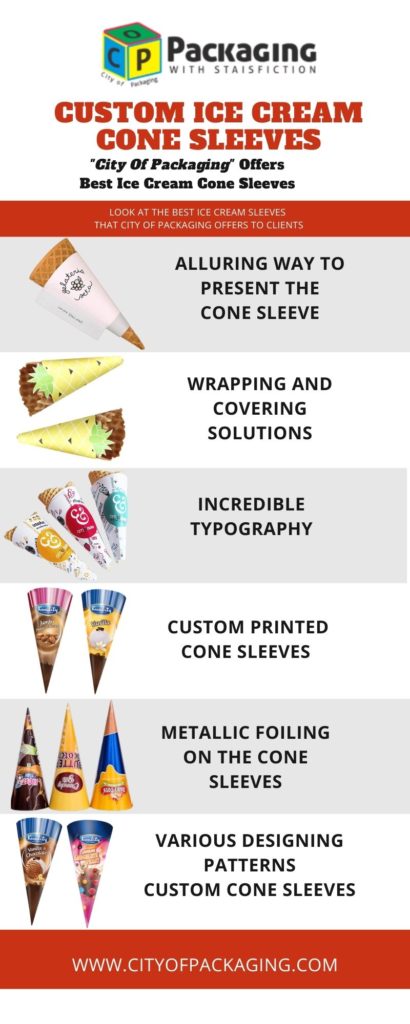 waffle cone jackets, ice cream cone sleeves