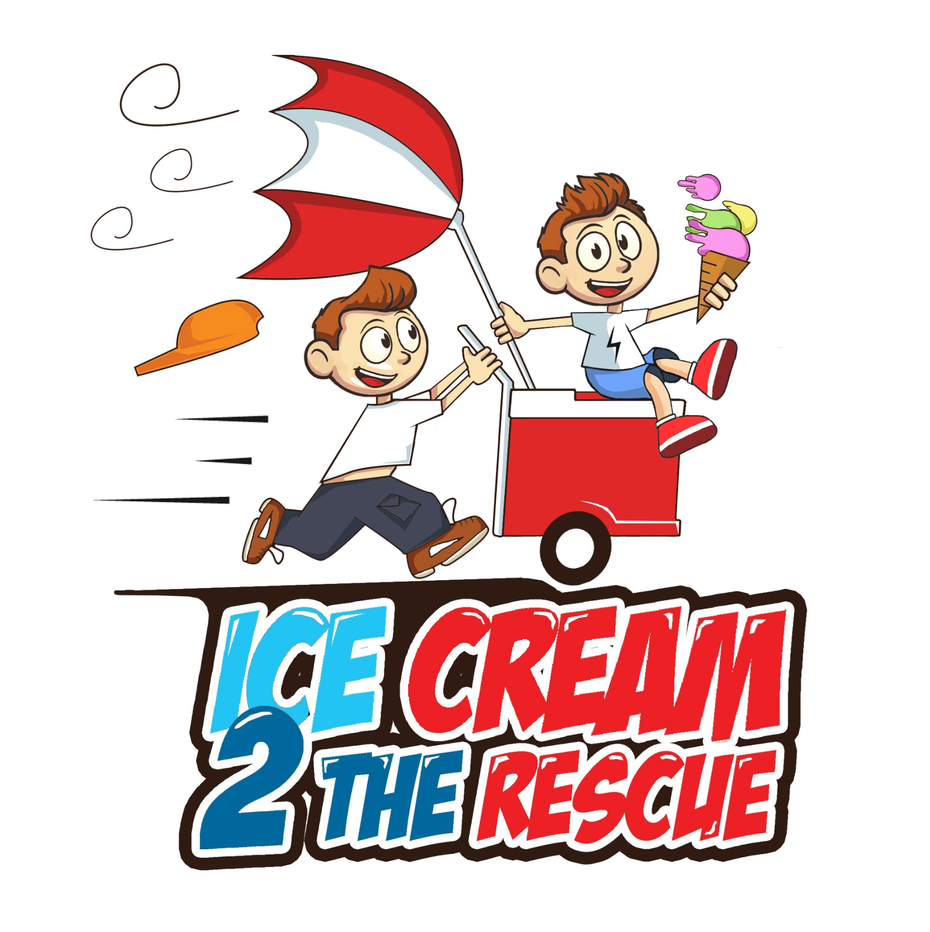 kids favorite and creative character logo for ice cream cone sleeves