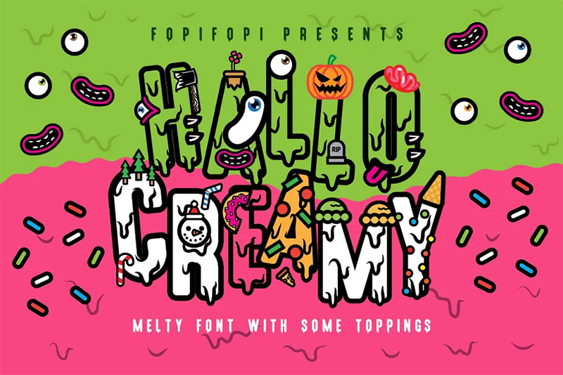 hello-creamy-ice-cream-font