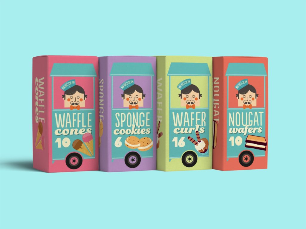 paperboard made ice cream packaging