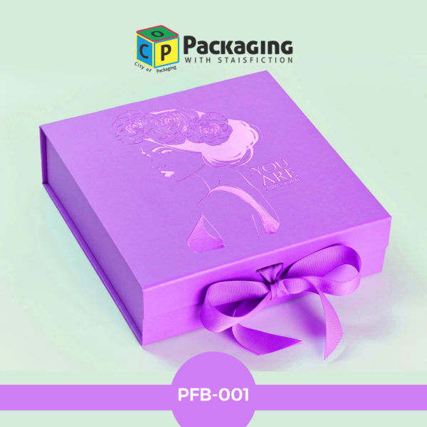 purple foil box
